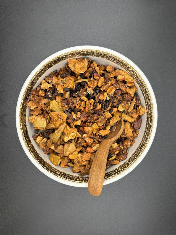 Früchtetee, lose, Apfel, Mandeln, säurearm