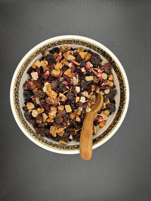 Früchtetee, lose, Papaya, Erdbeere, fruchtig