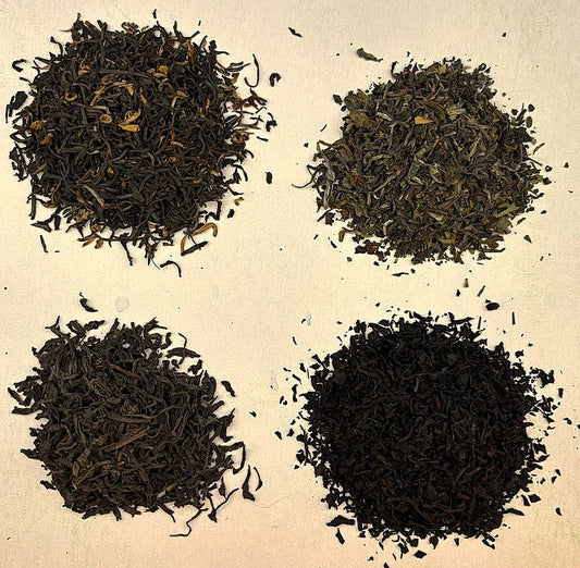 Kleine Schwarz-Teeauswahl