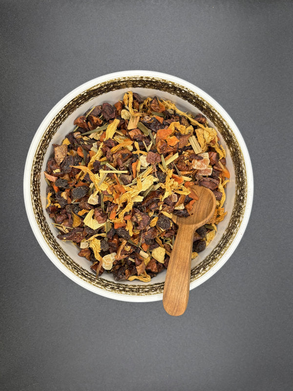 Früchtetee, lose, Zitrone, Lemongras, säurearm