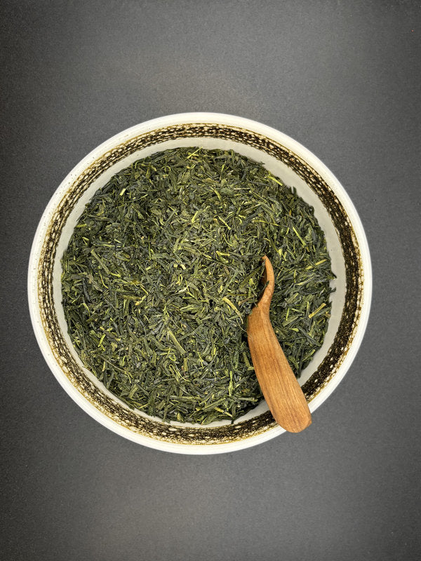 Grüner Tee, lose, Tautropfen, Japan, besonders, Bio