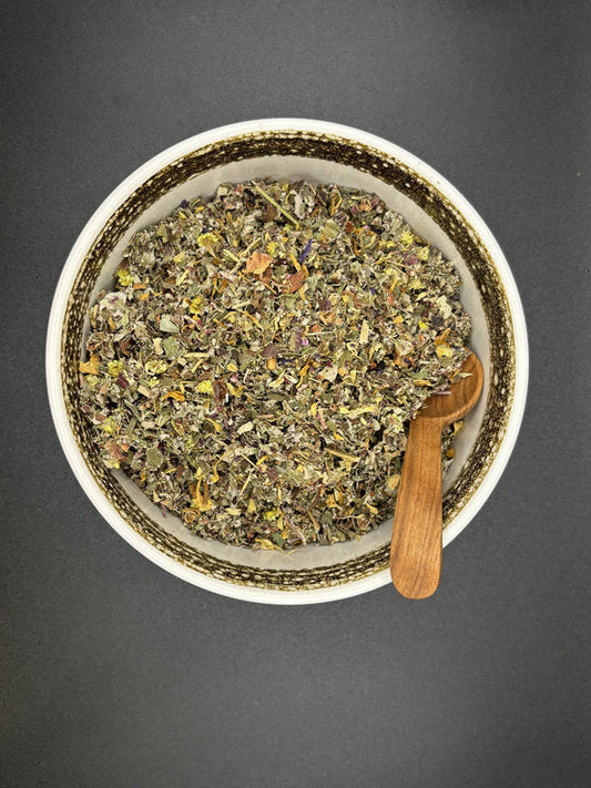 Kräutertee, lose, Katzenpfötchen, Ringelblumen, Brombeerblätter