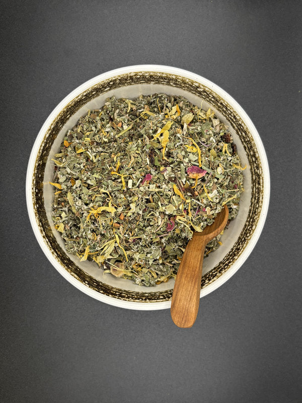 Kräutertee, lose, Riesengoldrute, Spitzwegerich