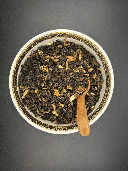Oolong, lose, Orangenblüten, Orange