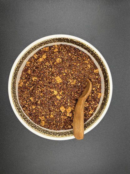 Rooibostee, lose, Karamell, Sahne