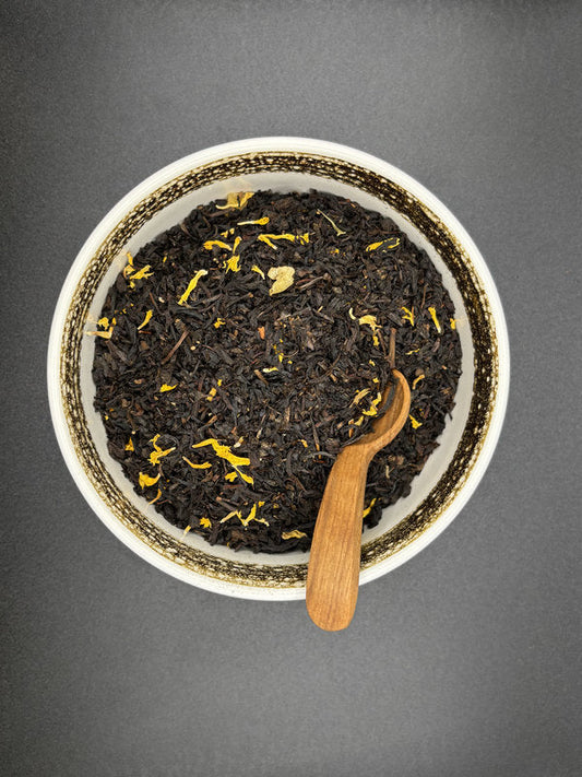 Schwarztee, lose, Mango, Mangoblüten 
