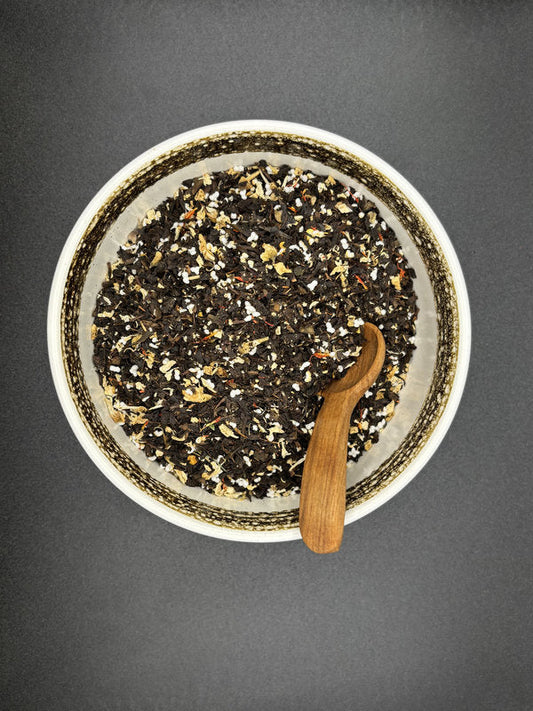 Schwarztee, lose, Mango, Amaranth, Chili