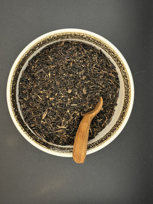 Schwarztee, lose, Darjeeling, koffeinfrei, fein